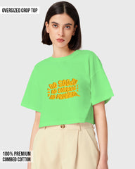 Womens Oversized Cropped TShirt Trendings No Problem