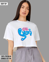 Womens Cropped TShirt Trendings Ok Boomer