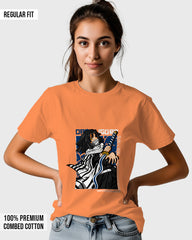 Womens Relaxed Fit TShirt Anime Demon Slayer Iguro