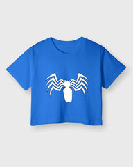 Womens Cropped TShirt Movies Venom Logo