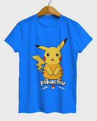 Womens Relaxed Fit TShirt Cartoon Pokeman Pikachu