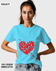 Womens Relaxed Fit TShirt Funky Free Your Mind