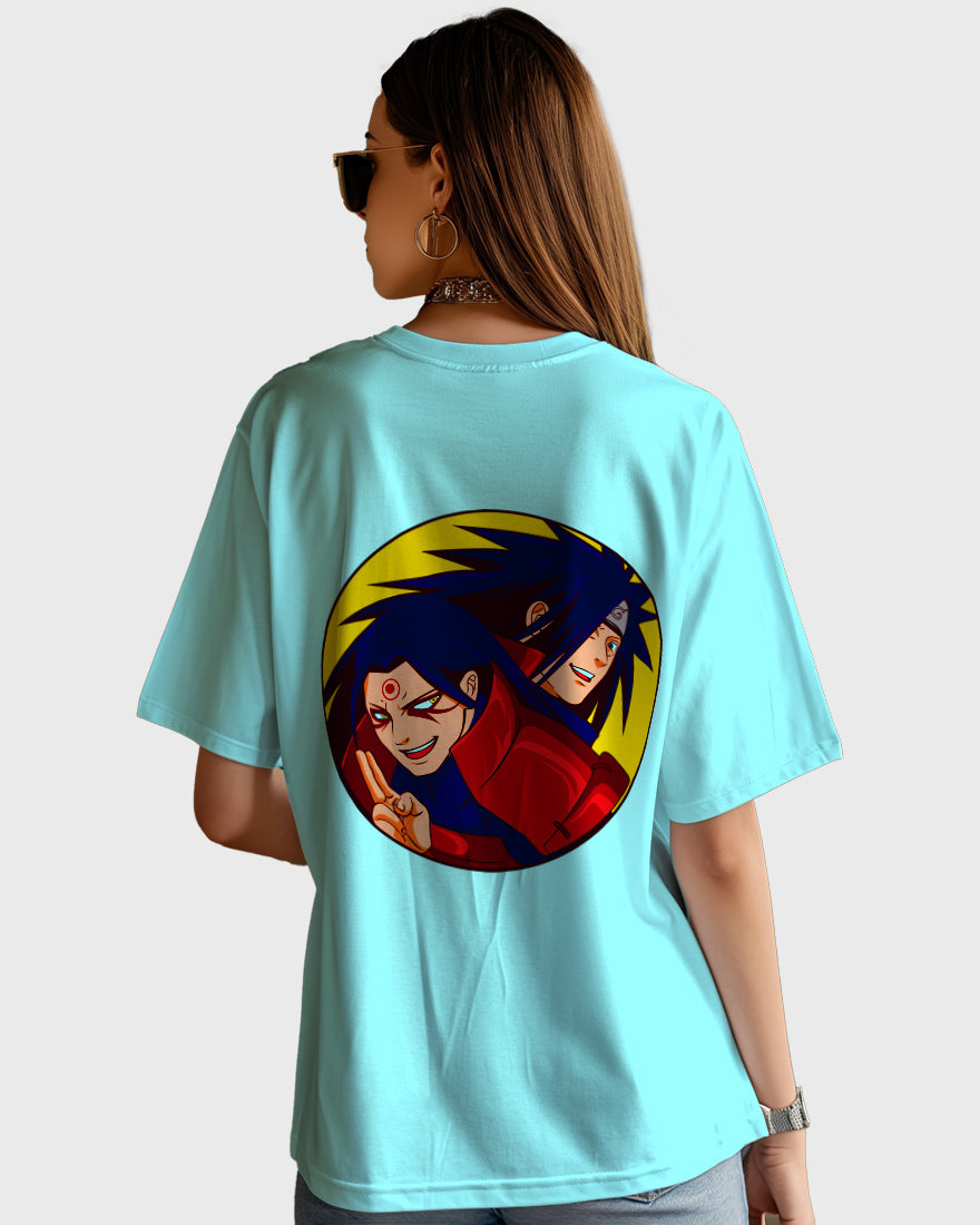 Womens Oversized TShirt Anime Naruto Orochimaru Naruto Hashirama & Madara