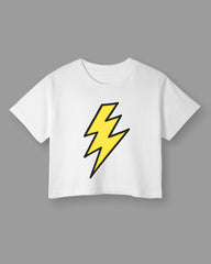 Womens Cropped TShirt Movies Flash Logo1