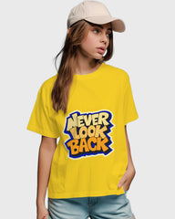 Womens Relaxed Fit TShirt Funky Neverlookback