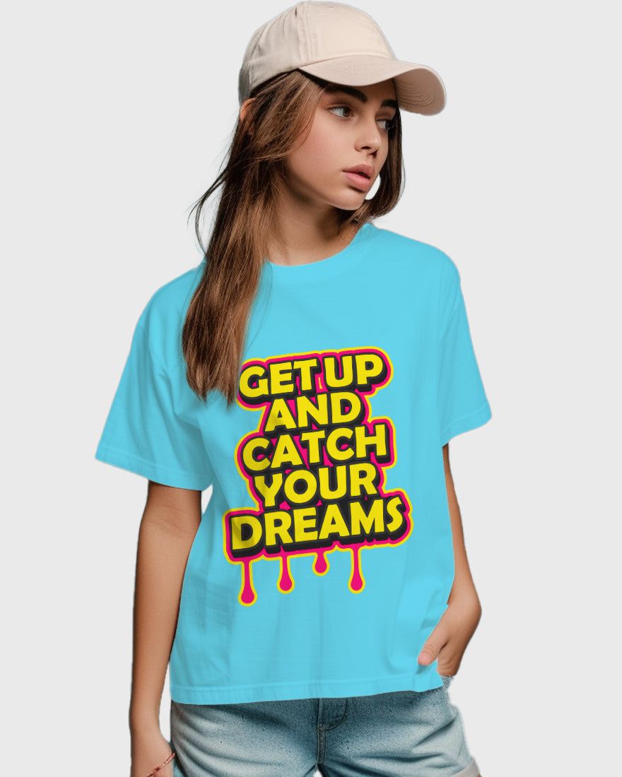 Womens Relaxed Fit TShirt Funky Getup And Catch