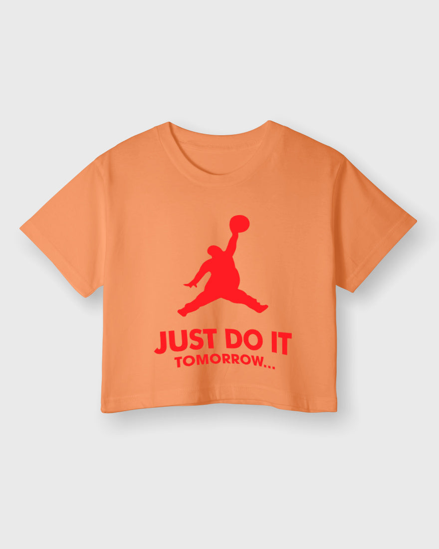 Womens Cropped TShirt Funky Just Do It