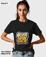 Womens Relaxed Fit TShirt Funky Neverlookback