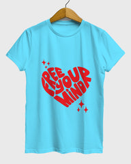 Womens Relaxed Fit TShirt Funky Free Your Mind