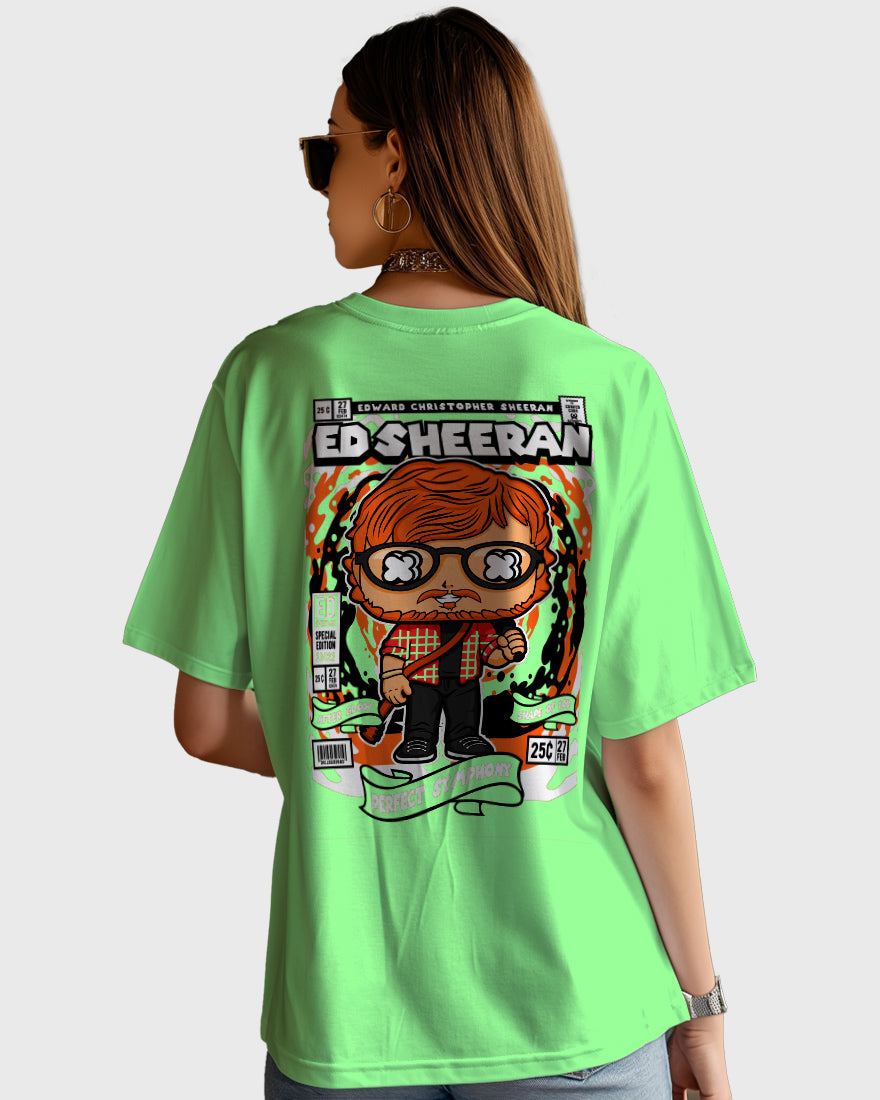 Womens Oversized TShirt Trending Ed Sheeran