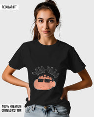 Womens Relaxed Fit TShirt Cartoon Sinchan