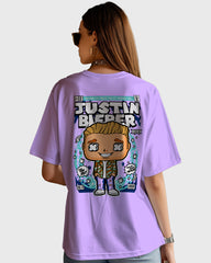 Womens Oversized TShirt Trending Justi Biber