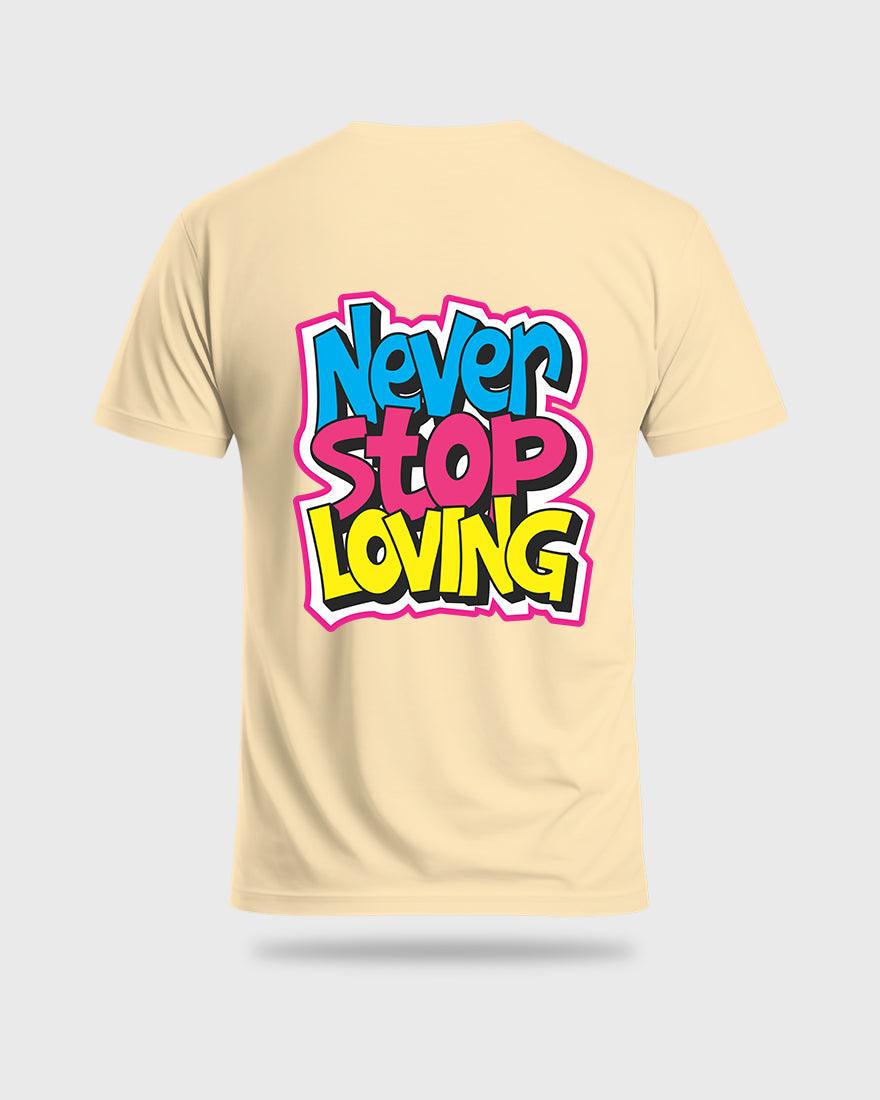 Mens Tshirt Funky Never stop Loving - Metro Apes