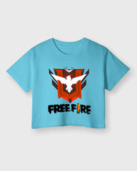 Womens Cropped TShirt Gaming Free Fire 2