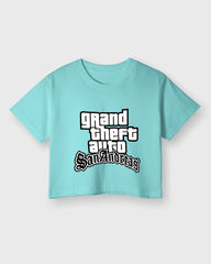 Womens Cropped TShirt Gaming Gta 3