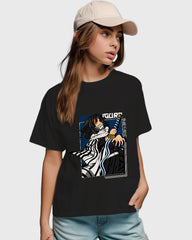 Womens Relaxed Fit TShirt Anime Demon Slayer Iguro