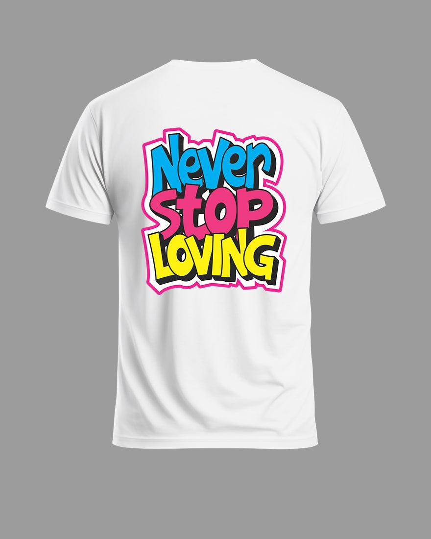 Mens Tshirt Funky Never stop Loving - Metro Apes