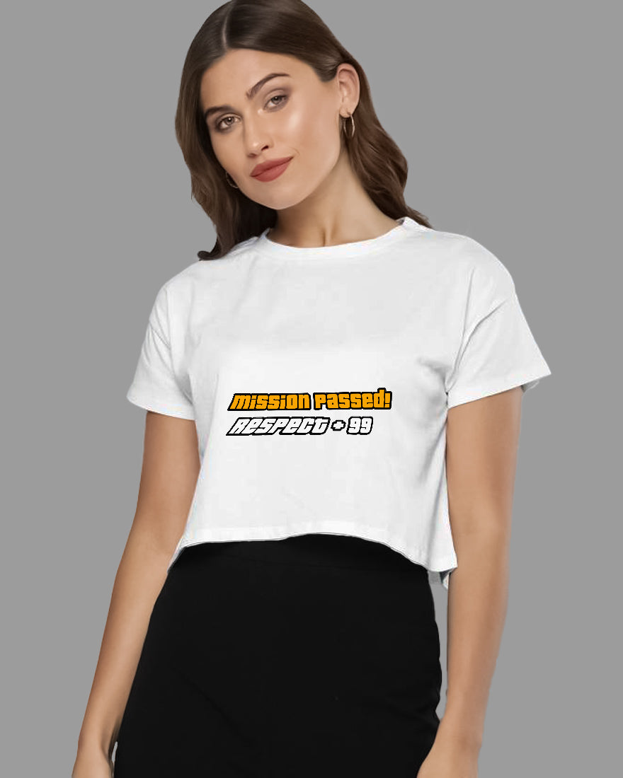 Womens Cropped TShirt Gaming Gta 2