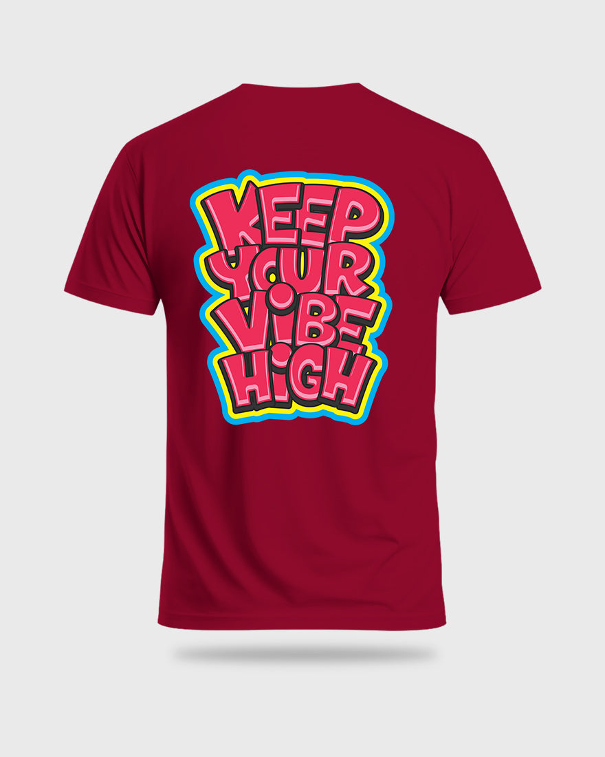 Mens Tshirt Funky Keep your vibe high - Metro Apes