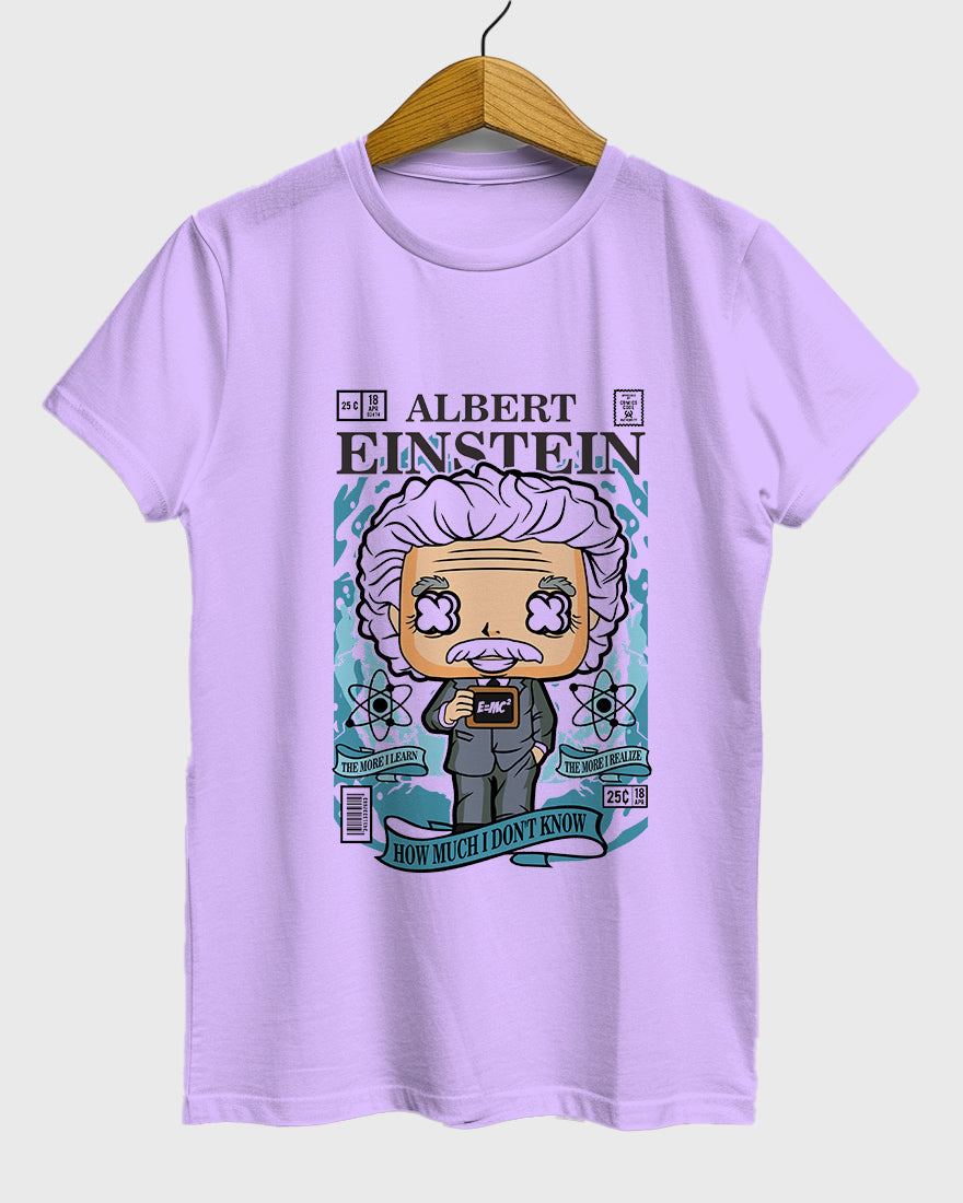 Womens Relaxed Fit TShirt Trending Albert Einstein