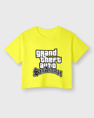 Womens Cropped TShirt Gaming Gta 3