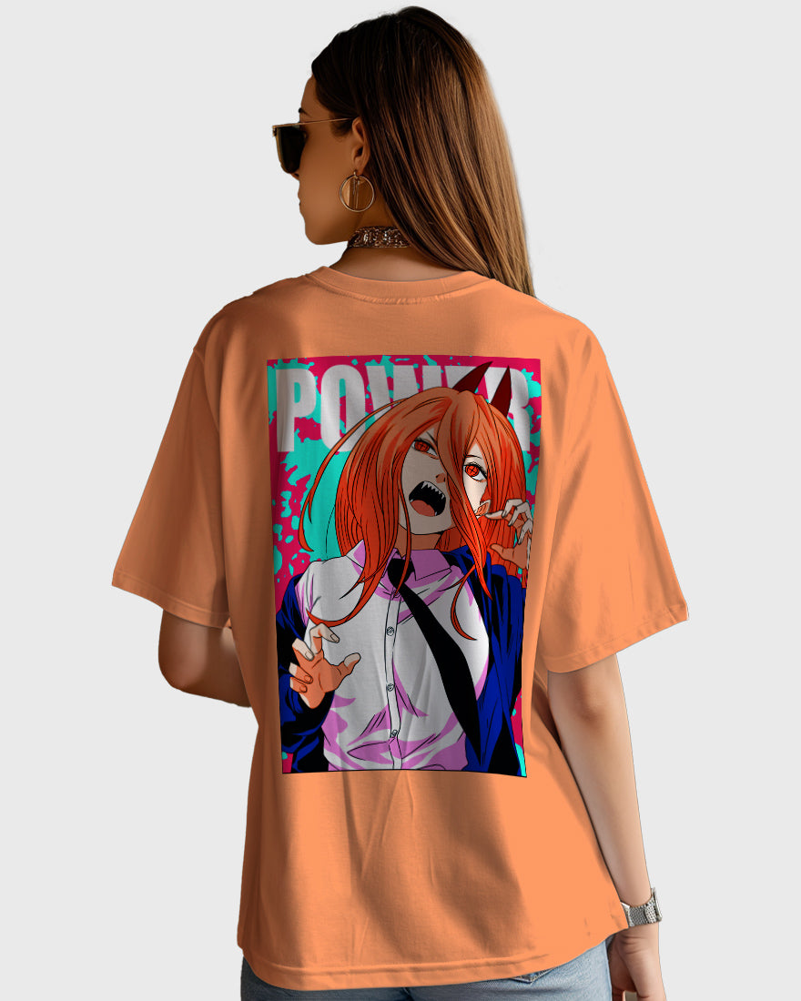 Womens Oversized TShirt Anime Chainsaw Man 02