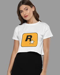 Womens Cropped TShirt Gaming Gta 1