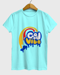 Womens Relaxed Fit TShirt Funky Good Vibe