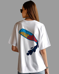 Womens Oversized TShirt Funky Splash Your Energy