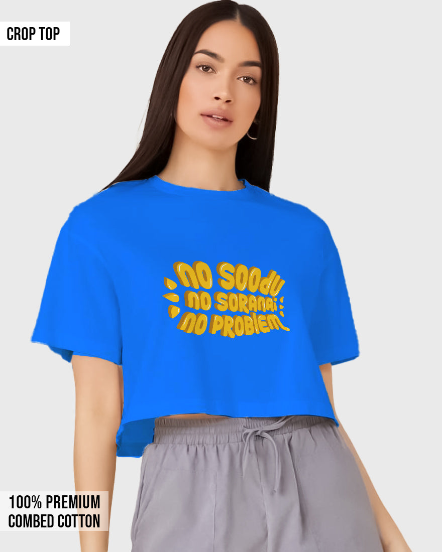 Womens Cropped TShirt Trendings No Problem