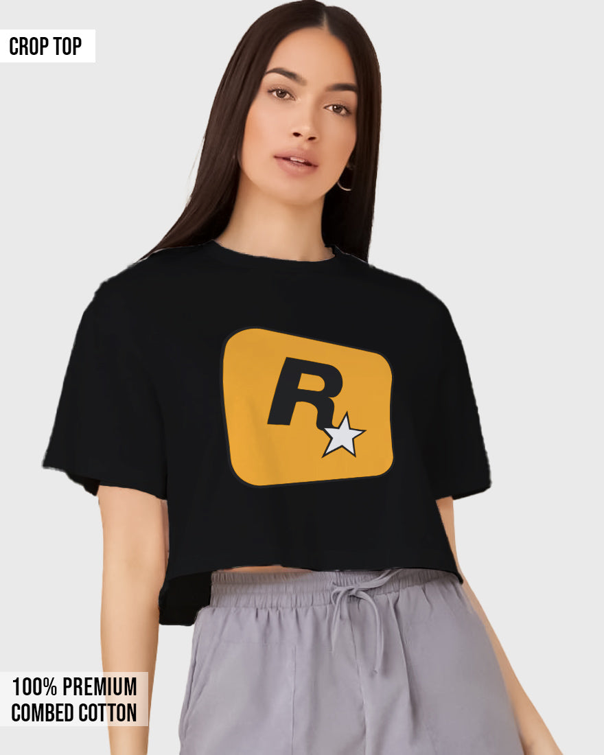 Womens Cropped TShirt Gaming Gta 1