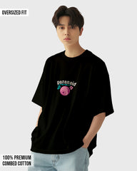 Mens Oversized Tshirt Funky Paranoid