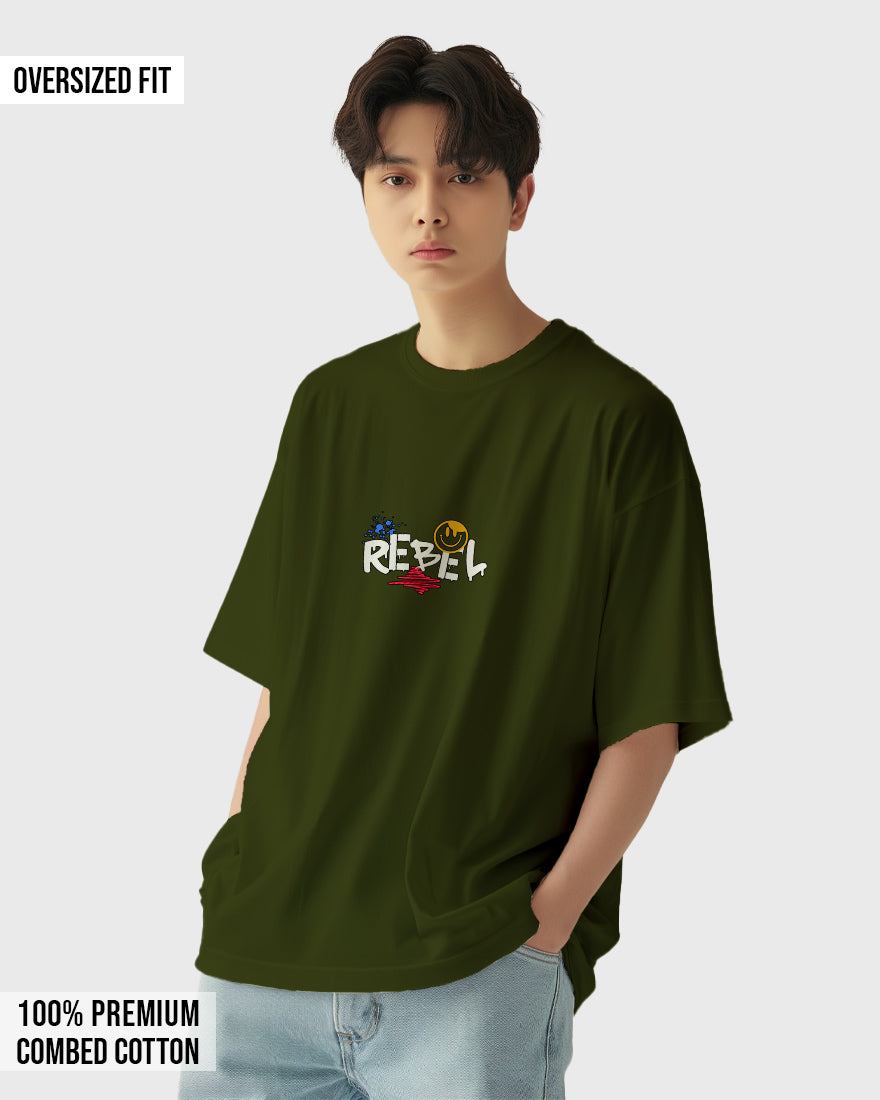 Mens Oversized Tshirt Funky Rebel