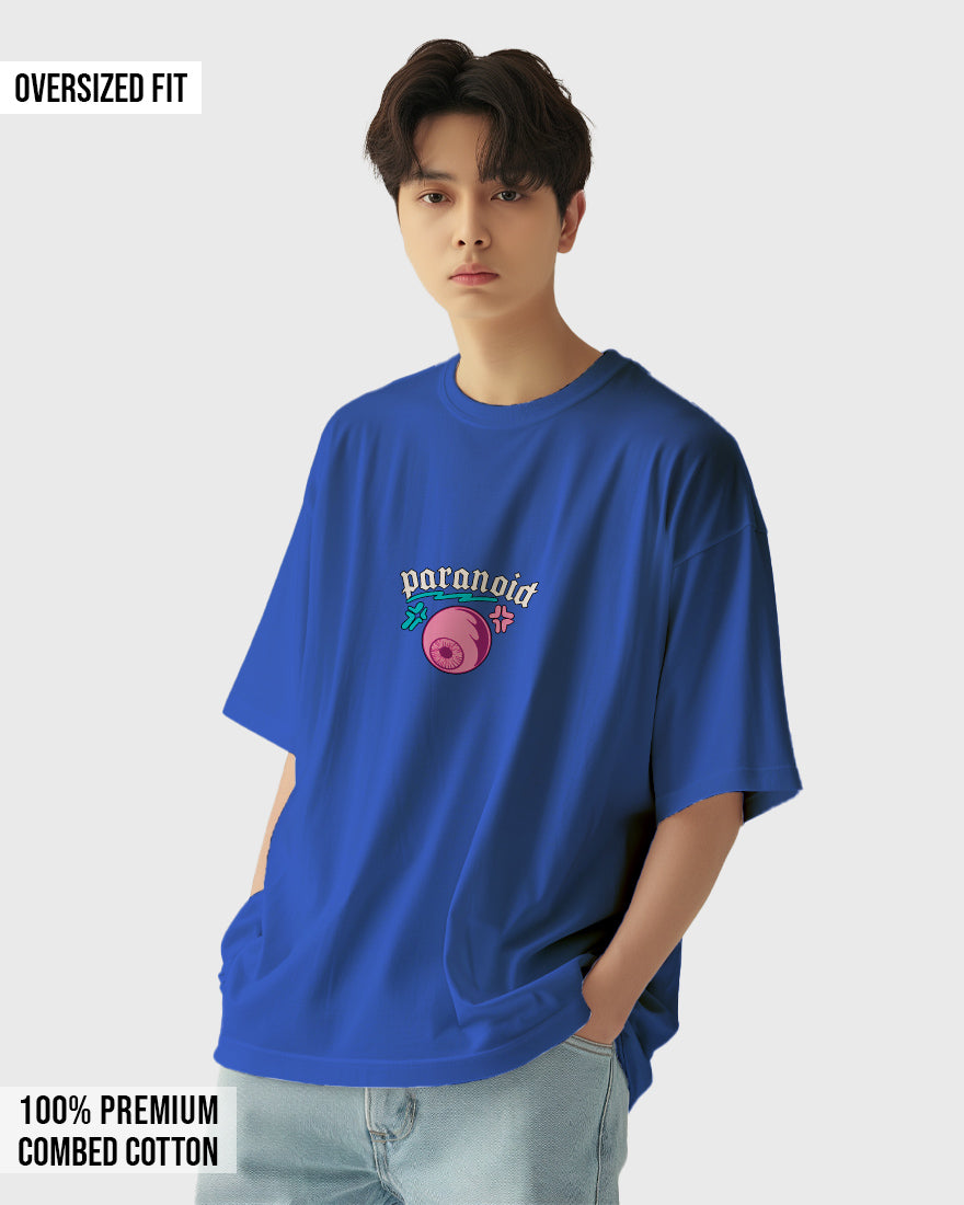 Mens Oversized Tshirt Funky Paranoid