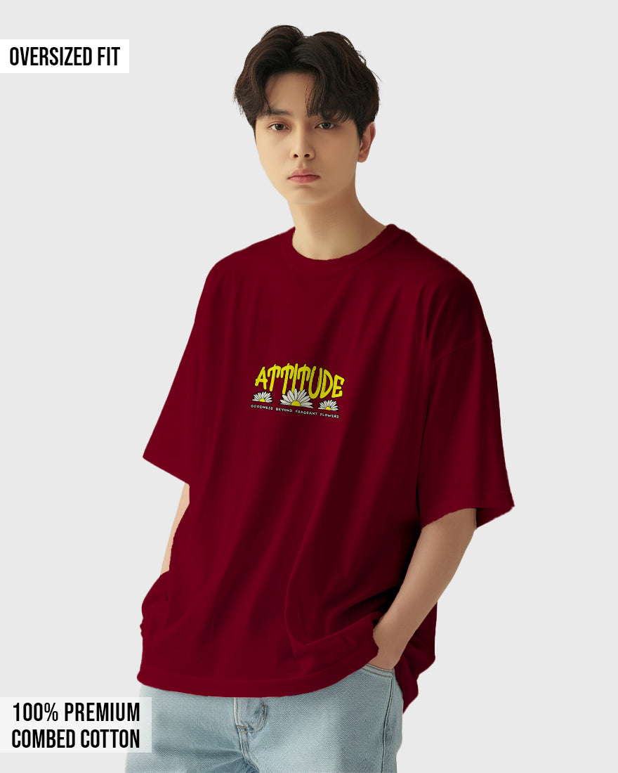 Mens Oversized Tshirt Funky Attitude