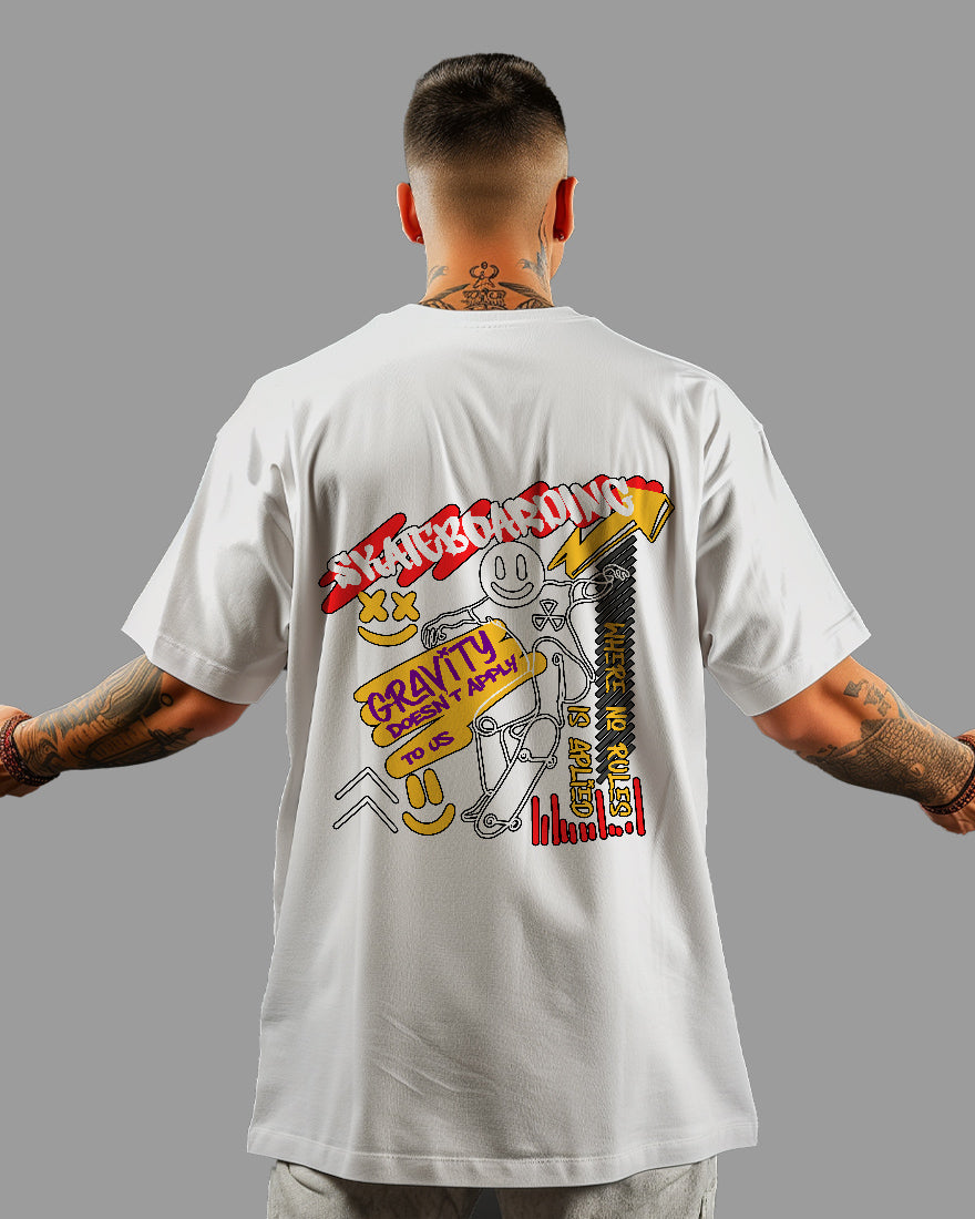 Mens Oversized Tshirt Funky Skate