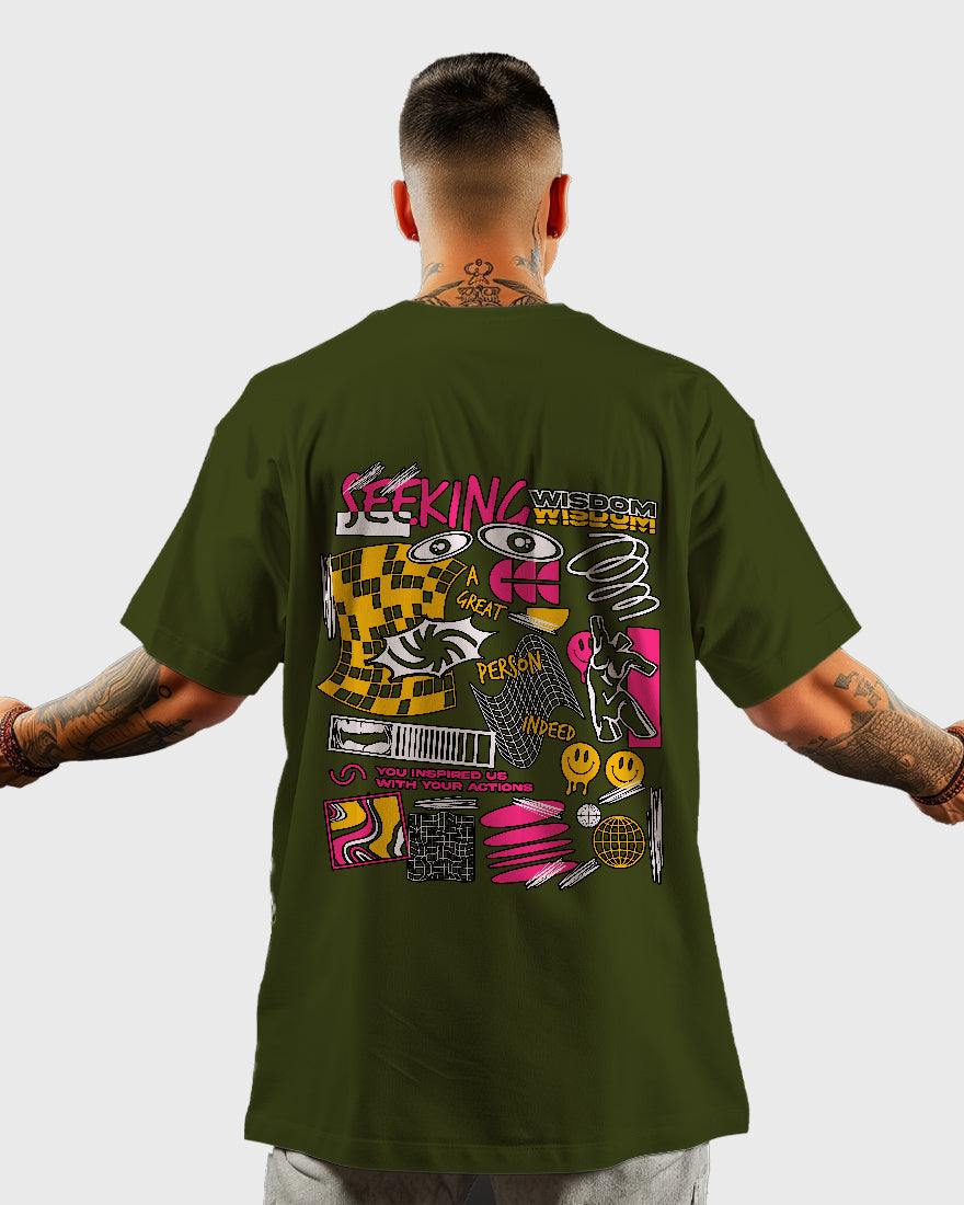 Mens Oversized Tshirt Funky Wisdom