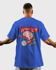 Mens Oversized Tshirt Funky Depression