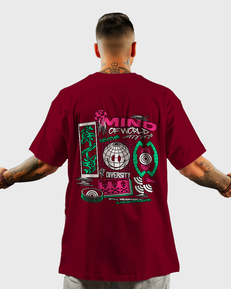 Mens Oversized Tshirt Funky Mind