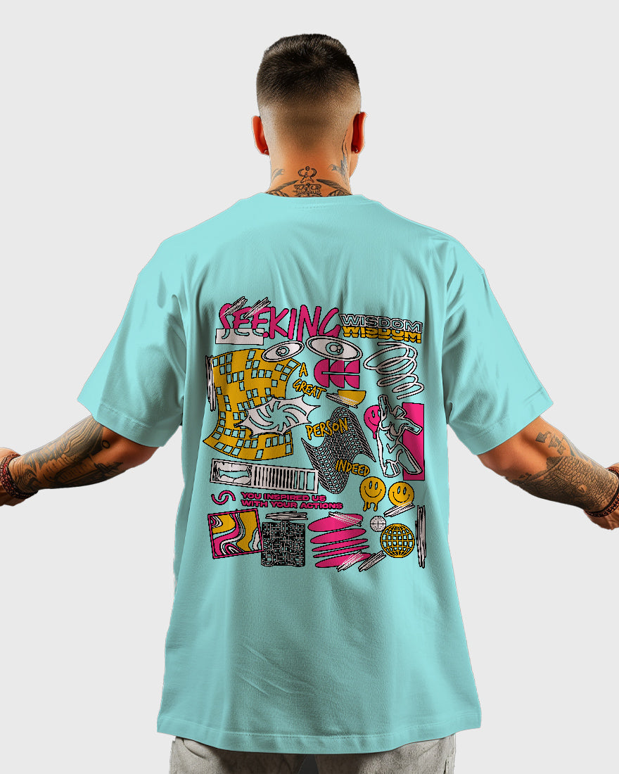 Mens Oversized Tshirt Funky Wisdom