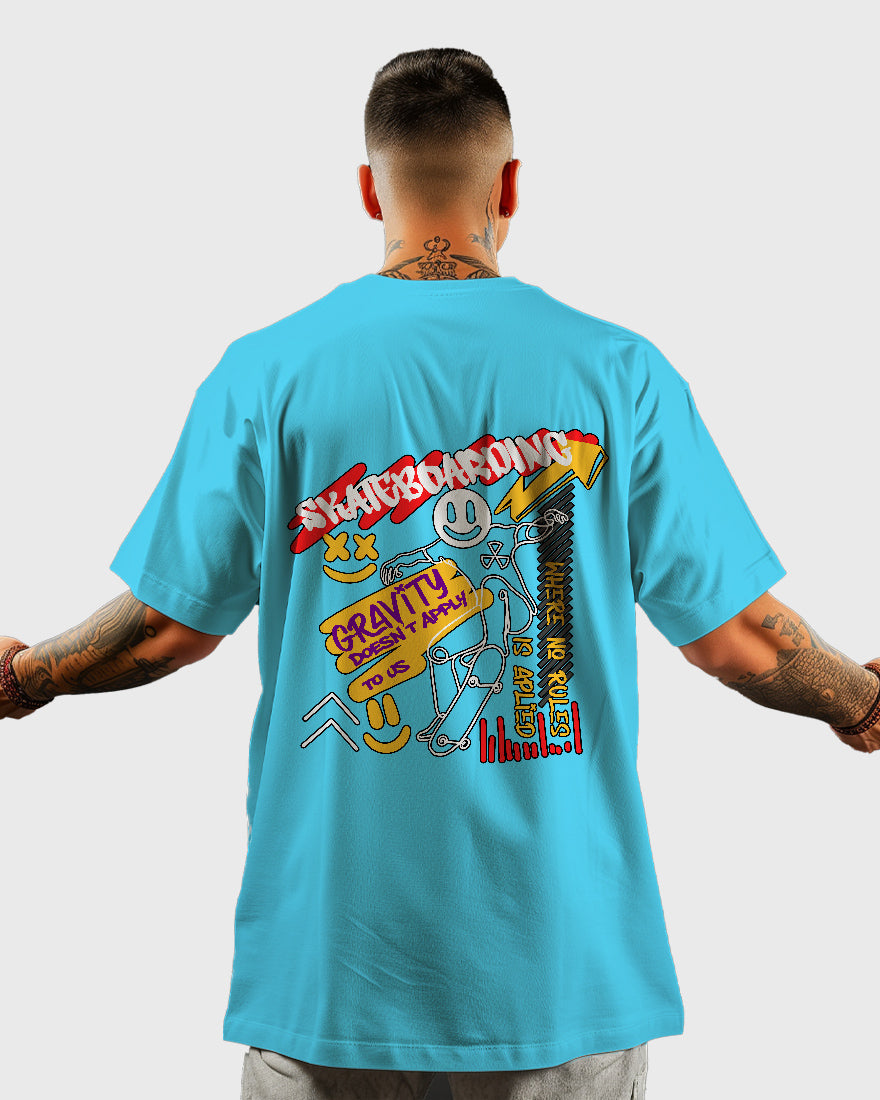 Mens Oversized Tshirt Funky Skate