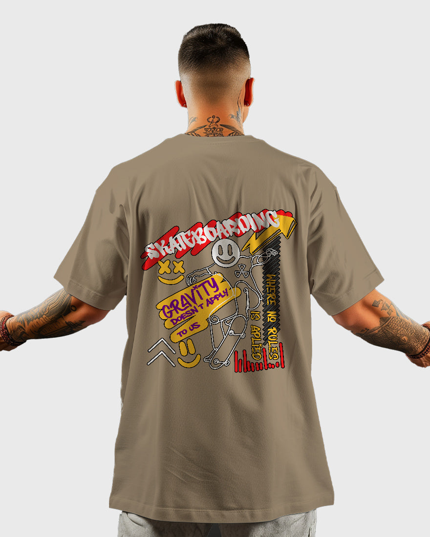 Mens Oversized Tshirt Funky Skate