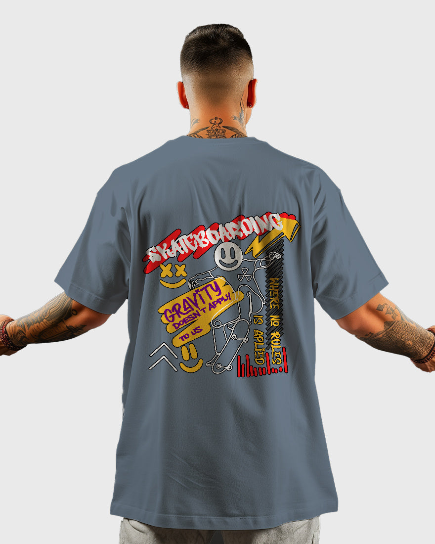 Mens Oversized Tshirt Funky Skate