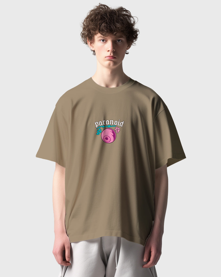 Mens Oversized Tshirt Funky Paranoid