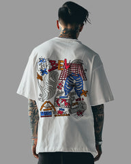 Mens Oversized Tshirt Funky Rebel