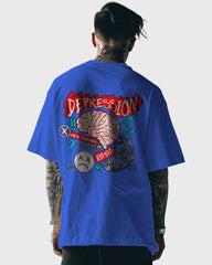 Mens Oversized Tshirt Funky Depression