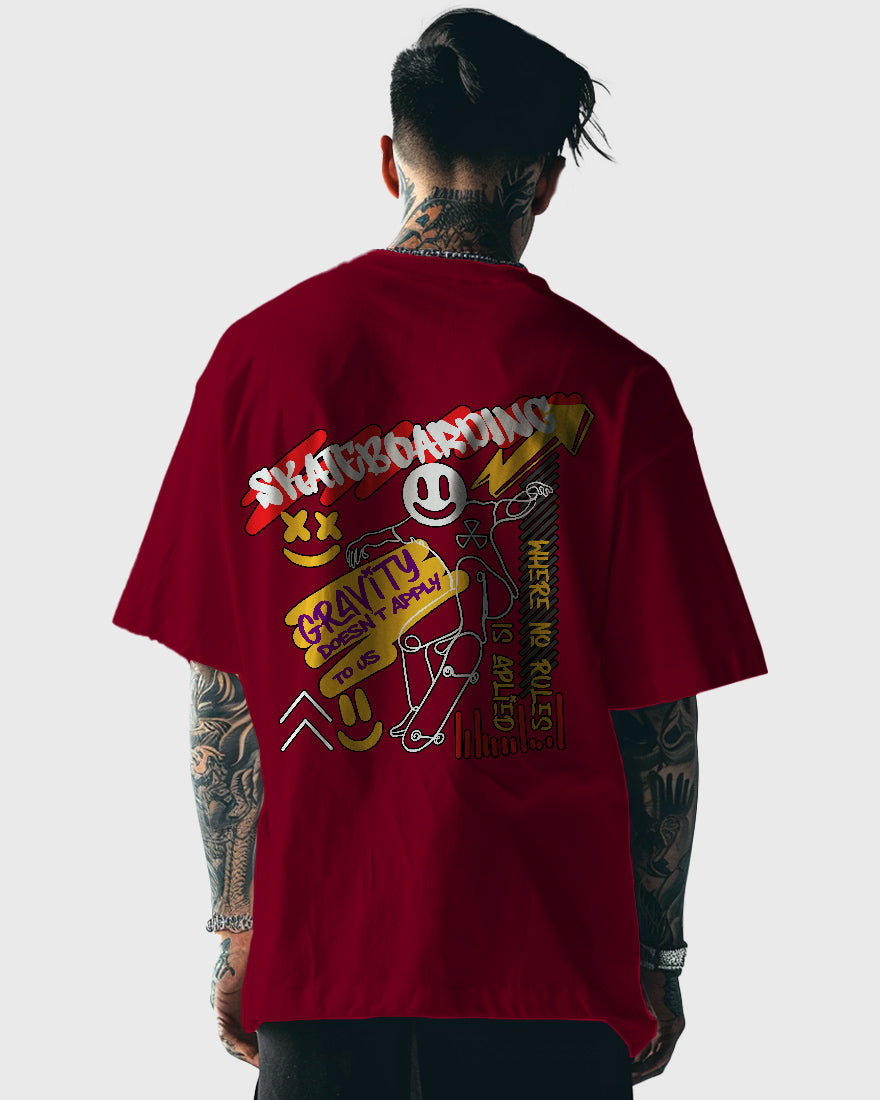 Mens Oversized Tshirt Funky Skate