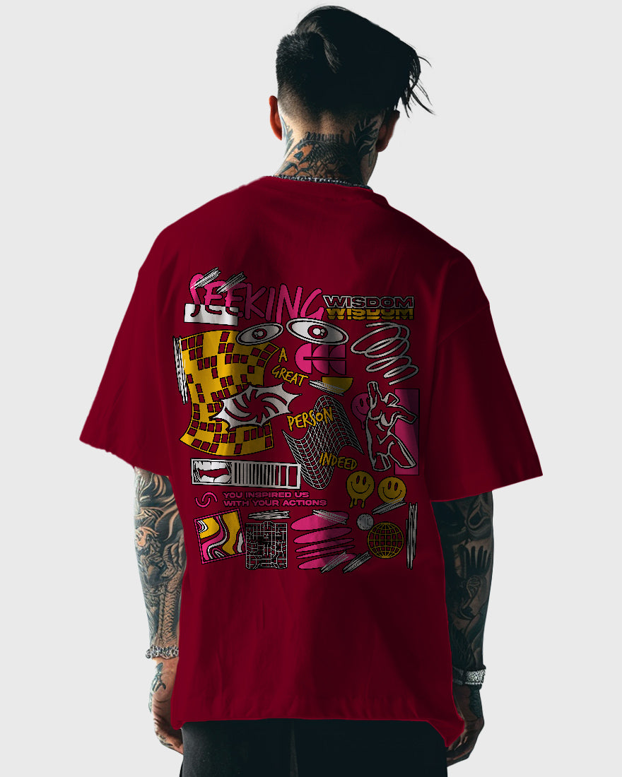 Mens Oversized Tshirt Funky Wisdom