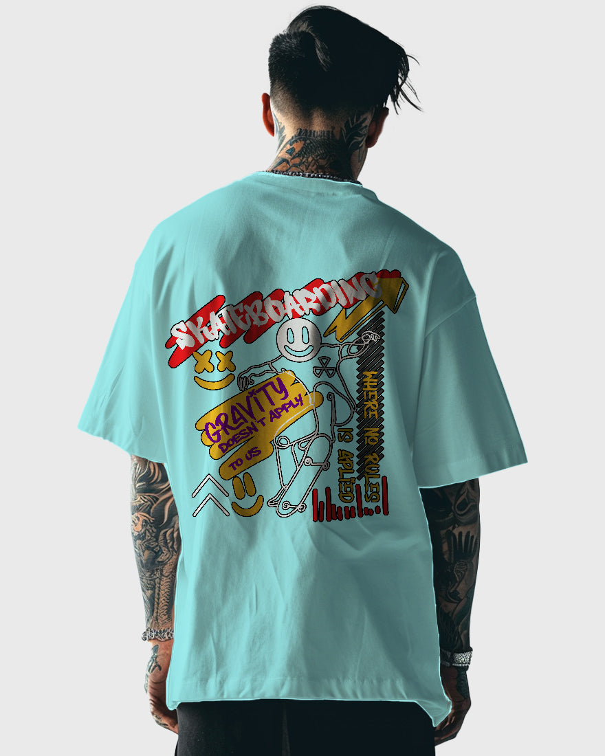 Mens Oversized Tshirt Funky Skate