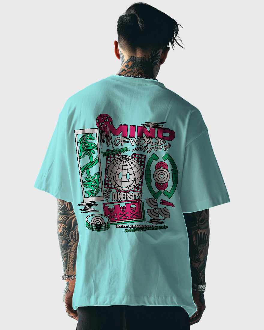 Mens Oversized Tshirt Funky Mind